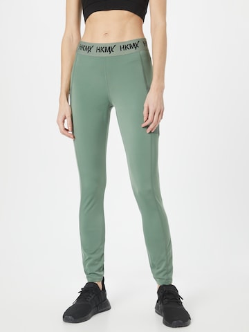 HKMX Skinny Παντελόνι φόρμας σε πράσινο: μπροστά