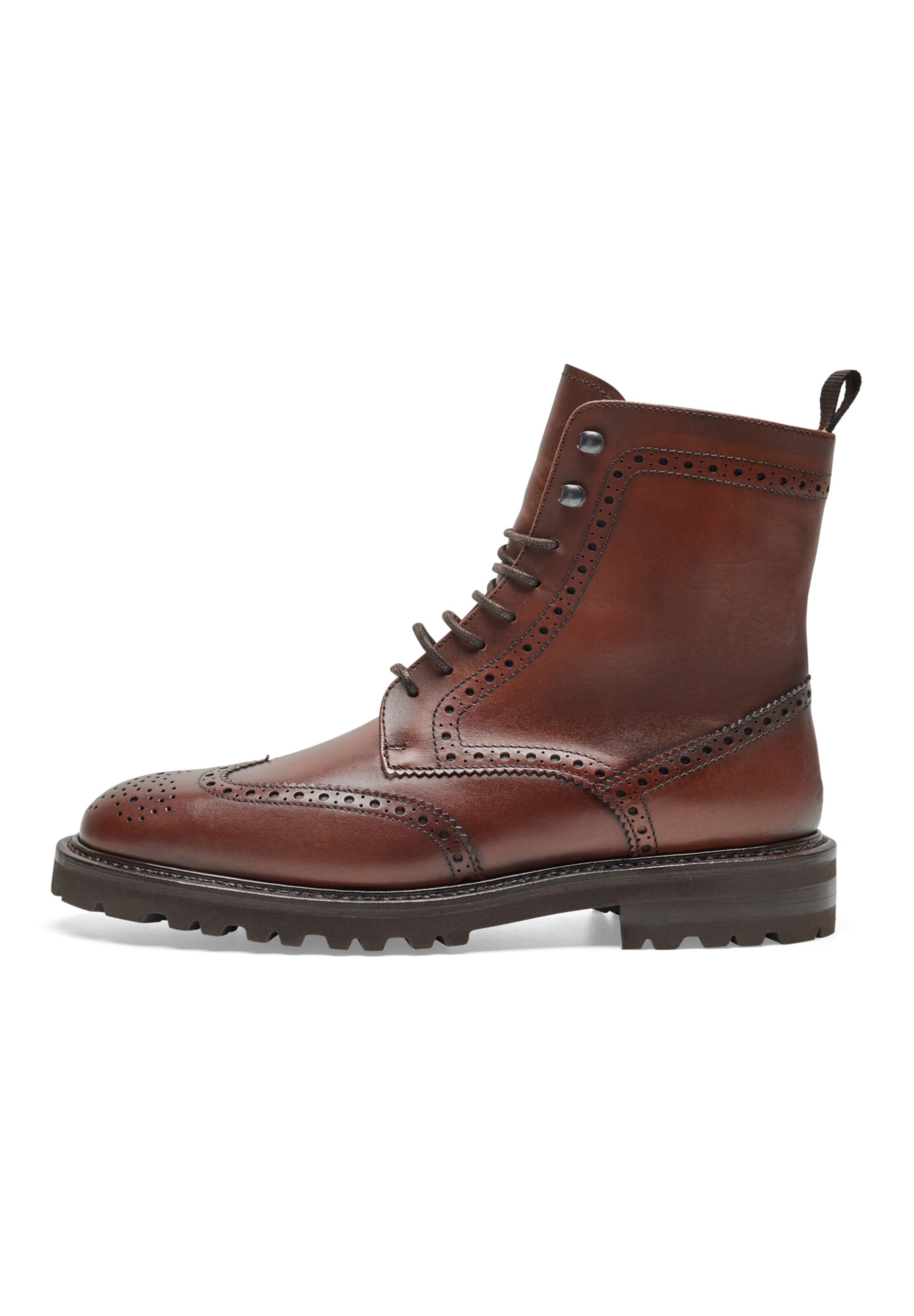 Henry Stevens Lace-Up Ankle Boots 'Bonnie' in Brown