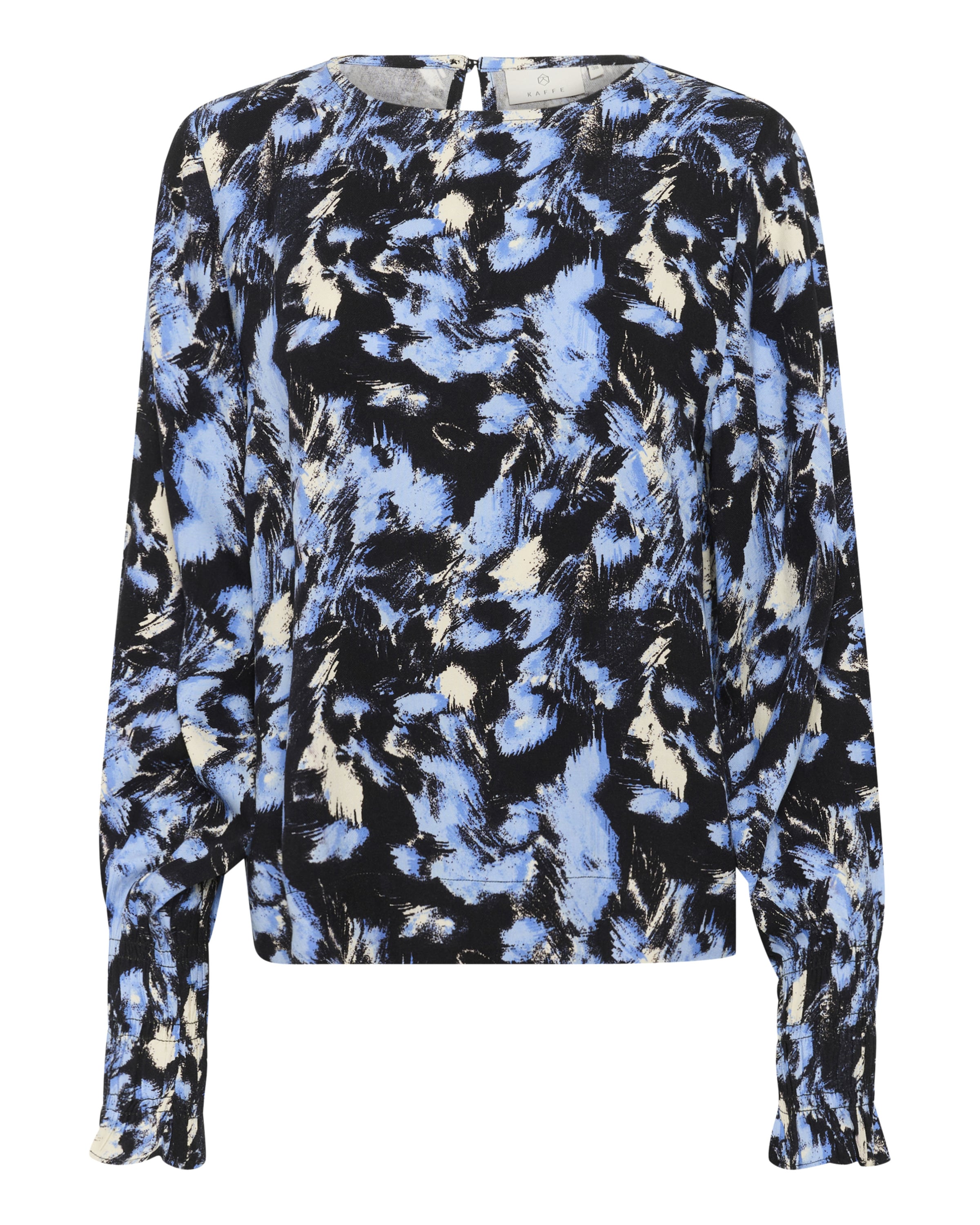 Kaffe - Blusa 'KALura' em azul: frente