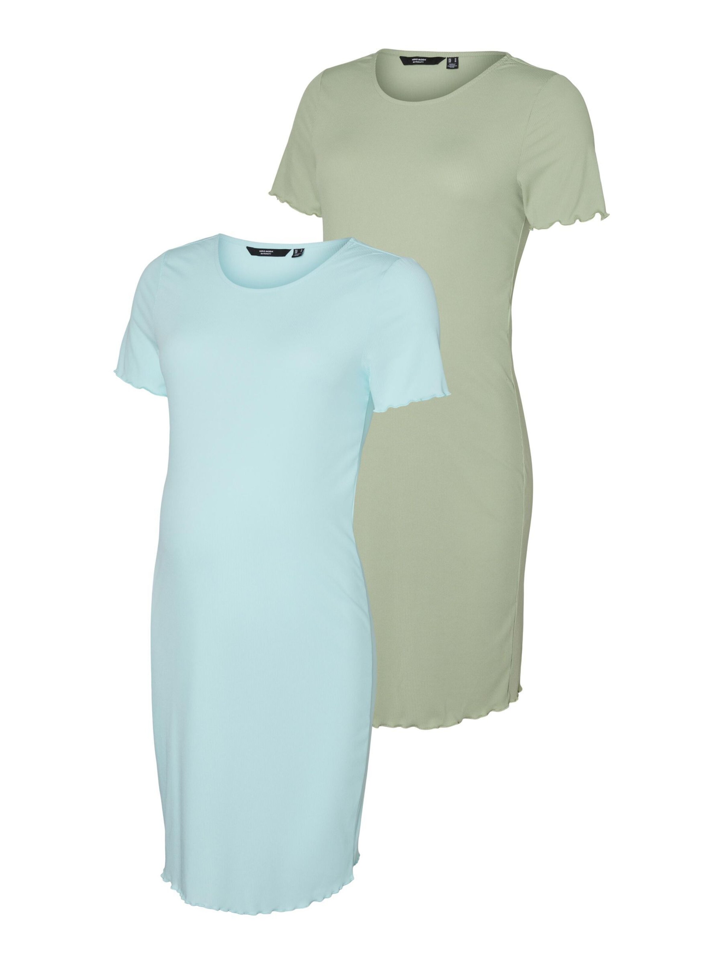 Robe Vero Moda Maternity en bleu : devant