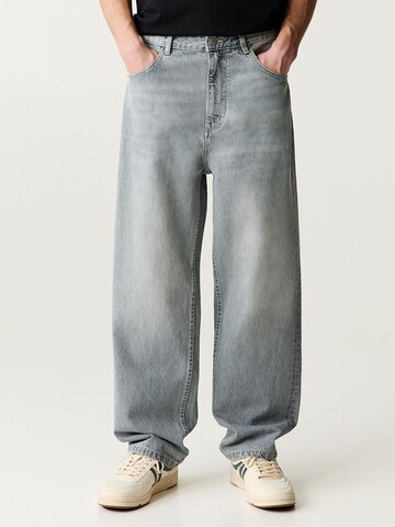 Pull&Bear Baggy Džíny – šedá: přední strana