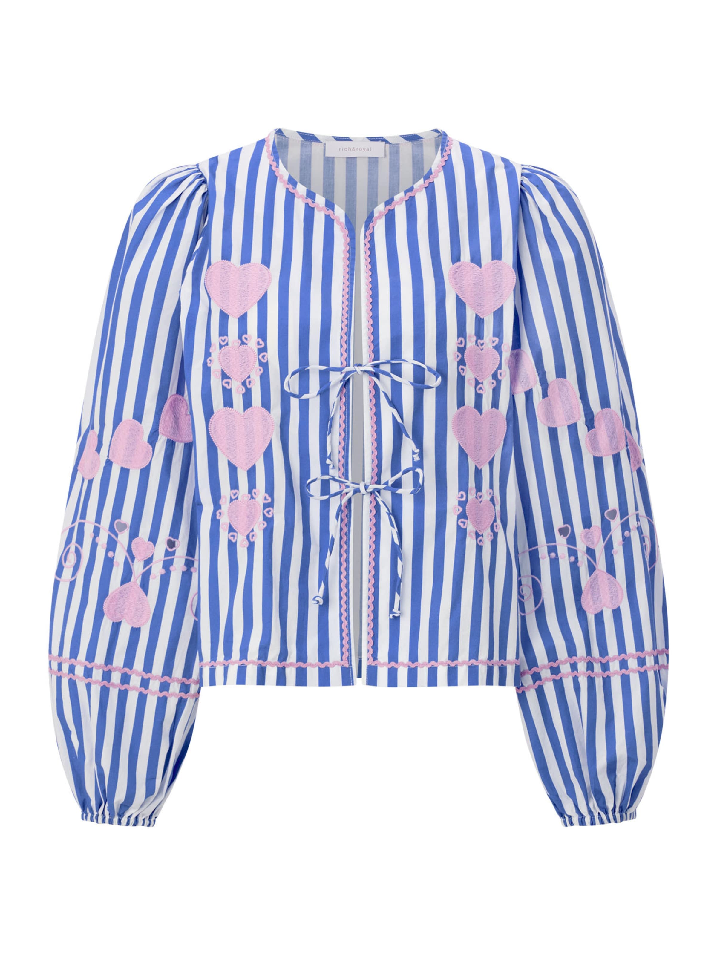 Rich & Royal - Blusa em azul: frente