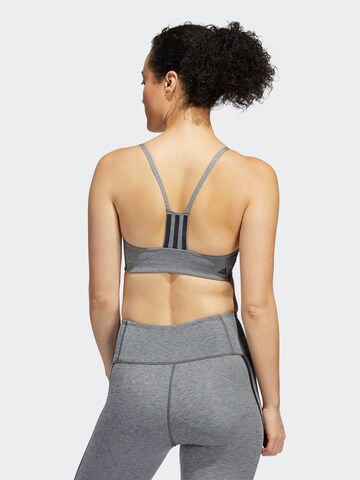 ADIDAS PERFORMANCE Bustier Športni nederček | siva barva