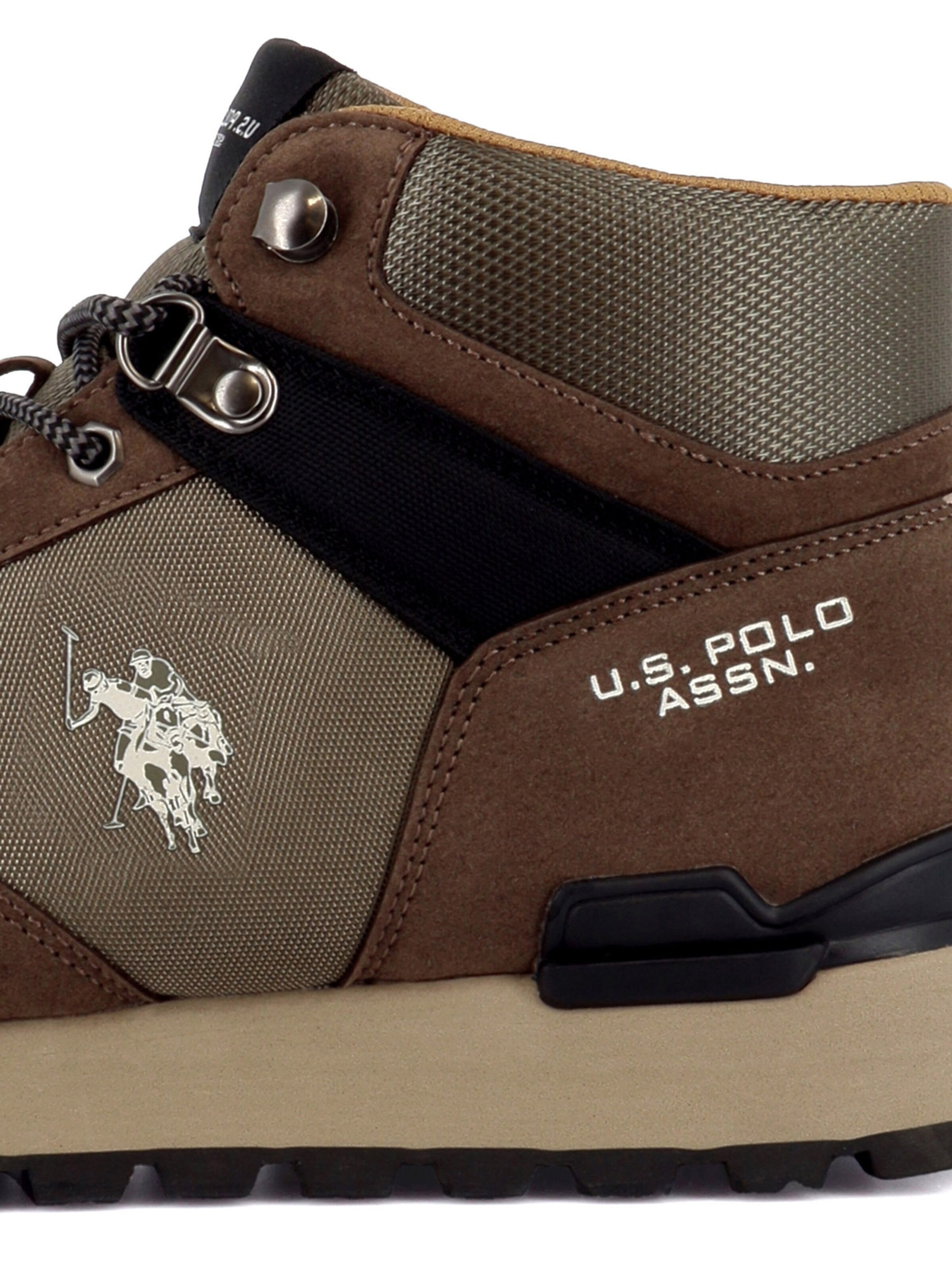 US POLO ASSN. Šněrovací boty 'Aron' – zelená