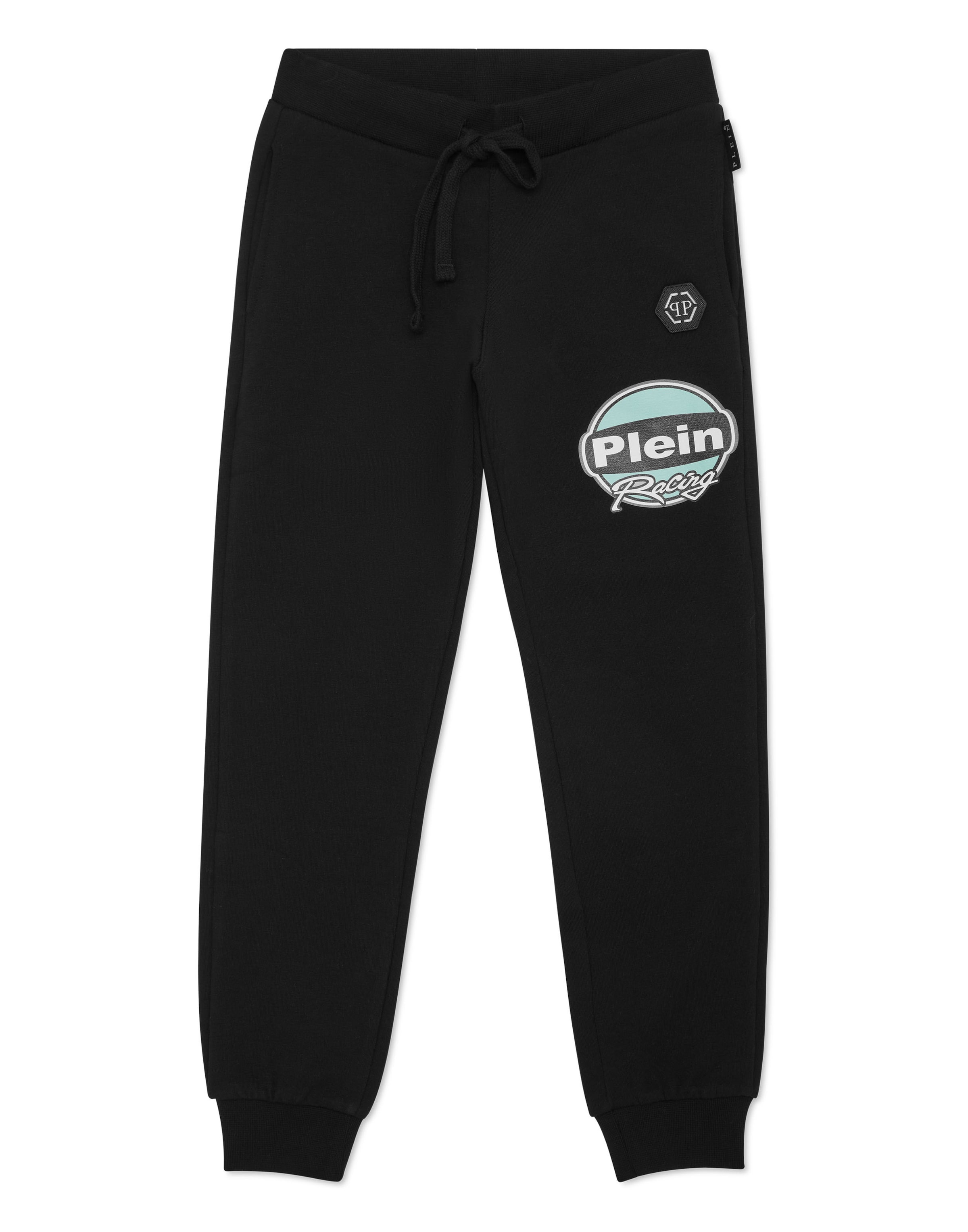 Philipp Plein Regular Hose 'Racing' in Schwarz: Vorderseite