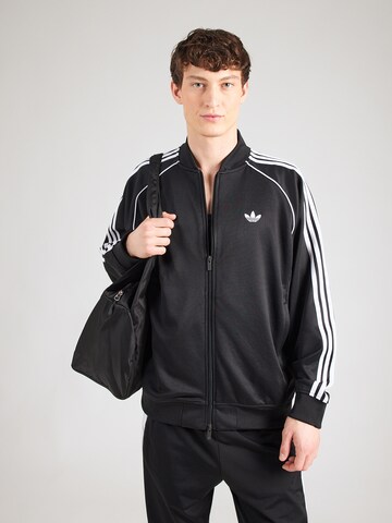 ADIDAS ORIGINALS Sweatvest 'Adicolor Classics' in Zwart: voorkant