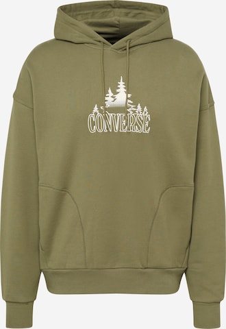 CONVERSE Sweatshirt in Groen: voorkant