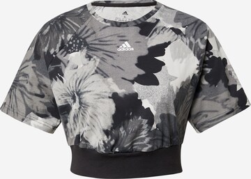 ADIDAS SPORTSWEAR Sportshirt 'Allover Print ' in Grau: predná strana