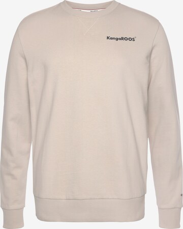 KangaROOS Sweatshirt in Beige: front