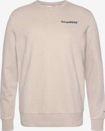KangaROOS Sweatshirt in Beige: front