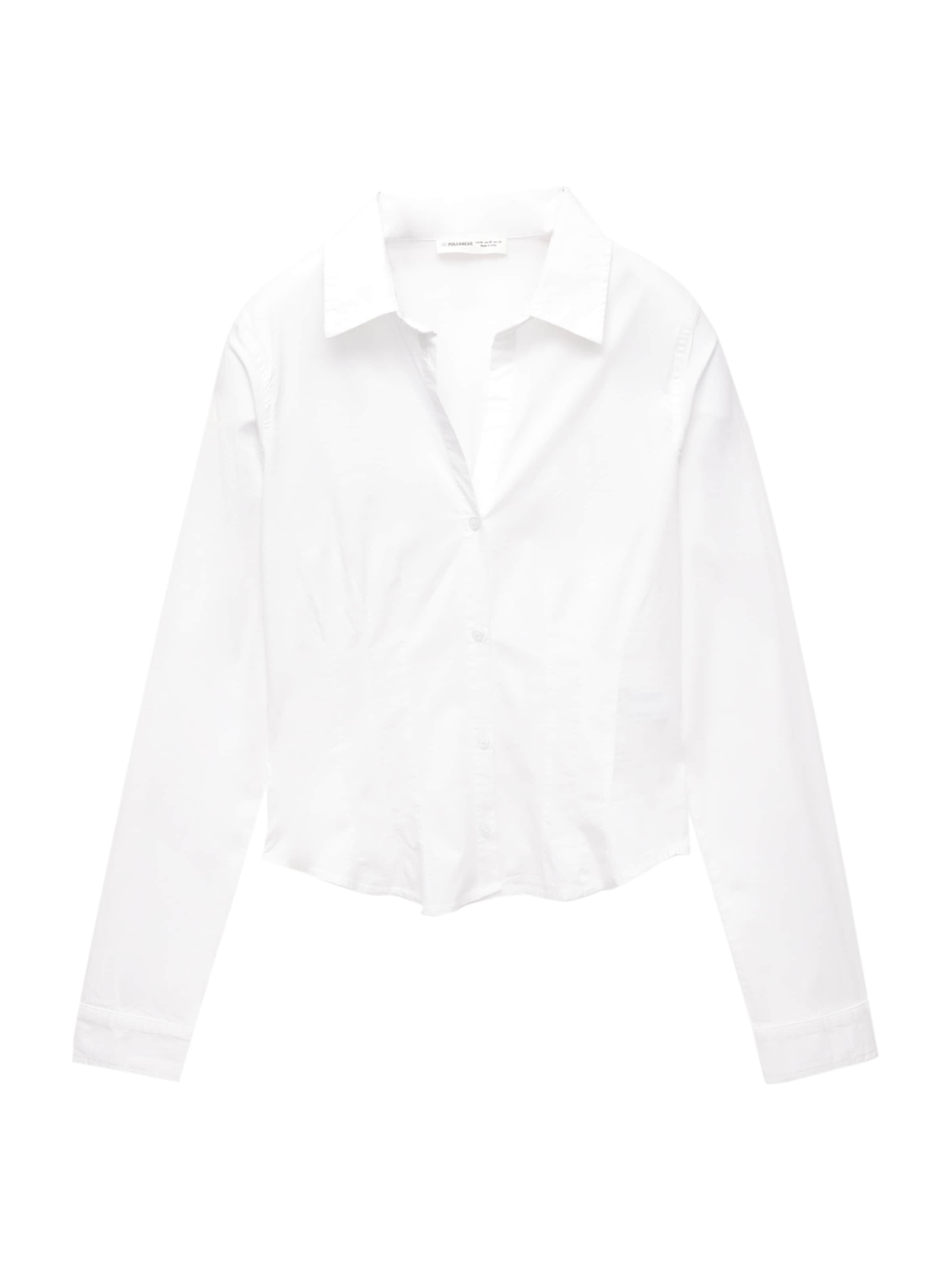 Pull&Bear Bluzka w kolorze biały: przód