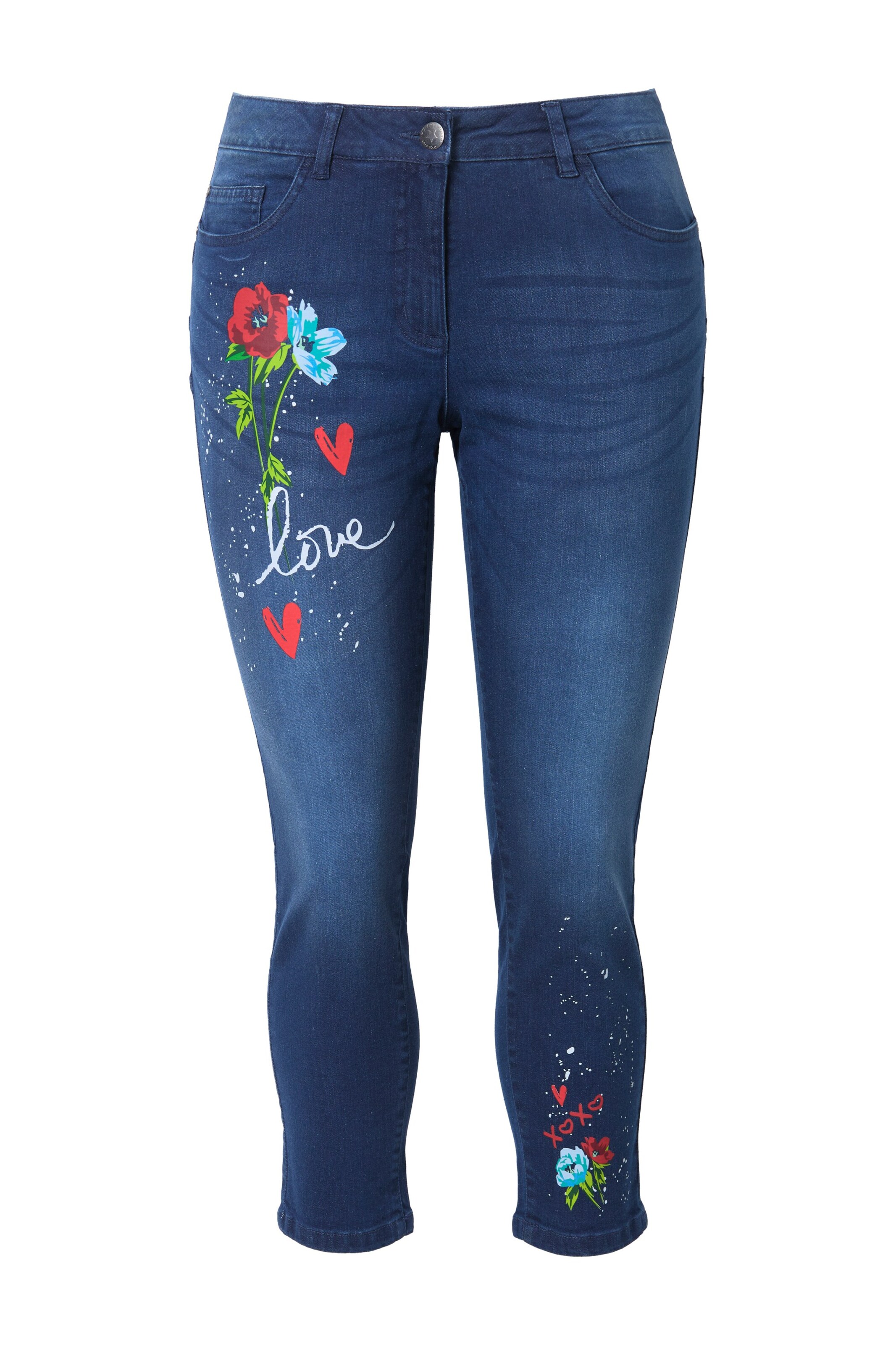 Angel of Style Slimfit Jeans in Blauw: voorkant