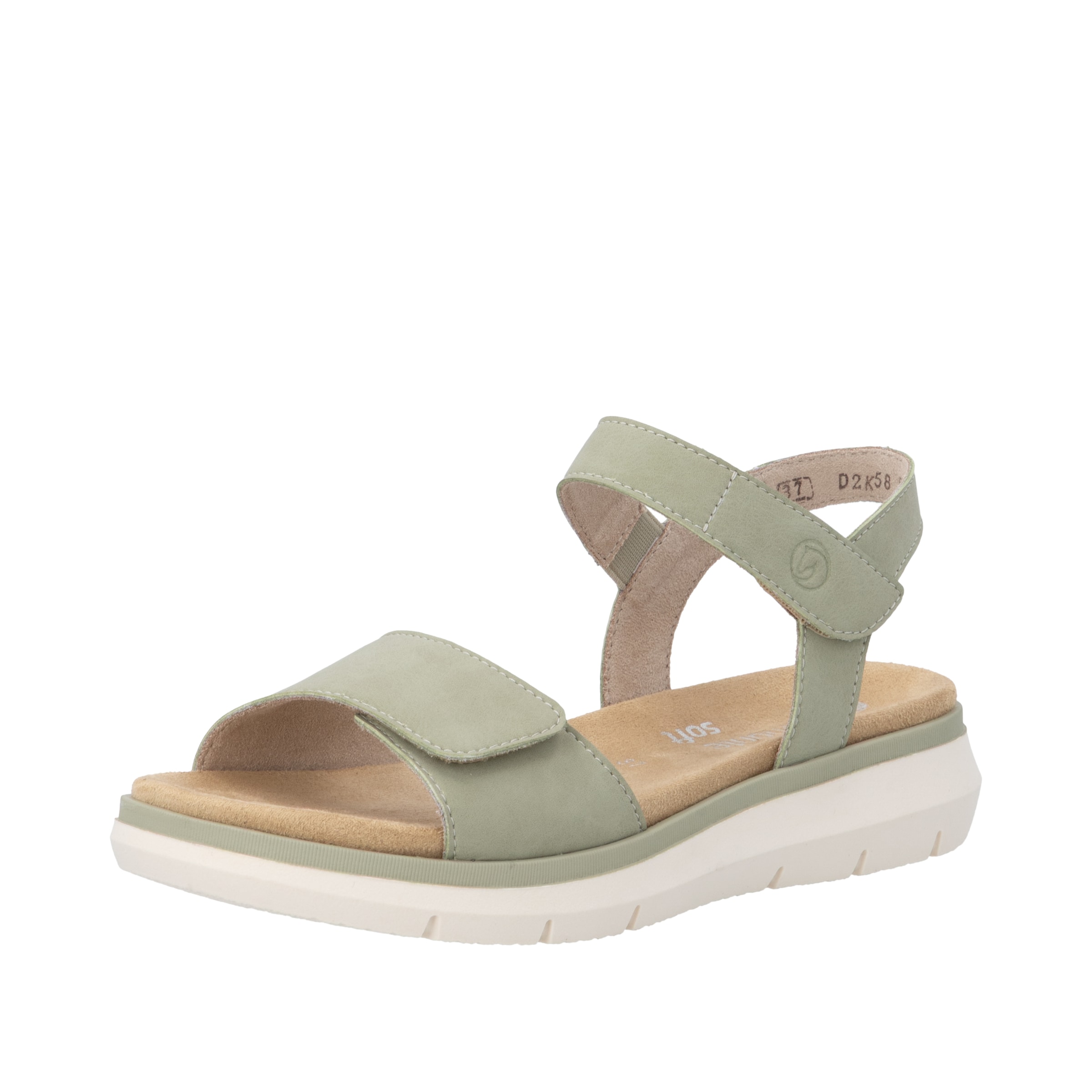 Sandales à lanières 'D2K58' REMONTE en vert : devant