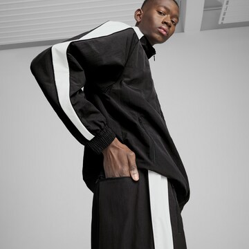 PUMA Wide Leg Sporthose 'T7' in Schwarz