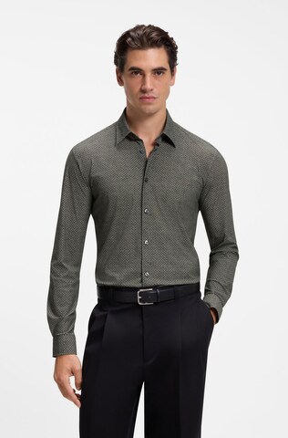 BOSS Slim Fit Hemd in Grün: Vorderseite