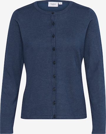 SAINT TROPEZ Strickjacke 'Mila' in Blau: Vorderseite