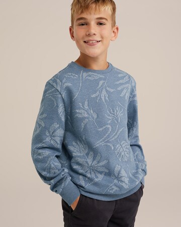 WE Fashion Sweatshirt in Blauw