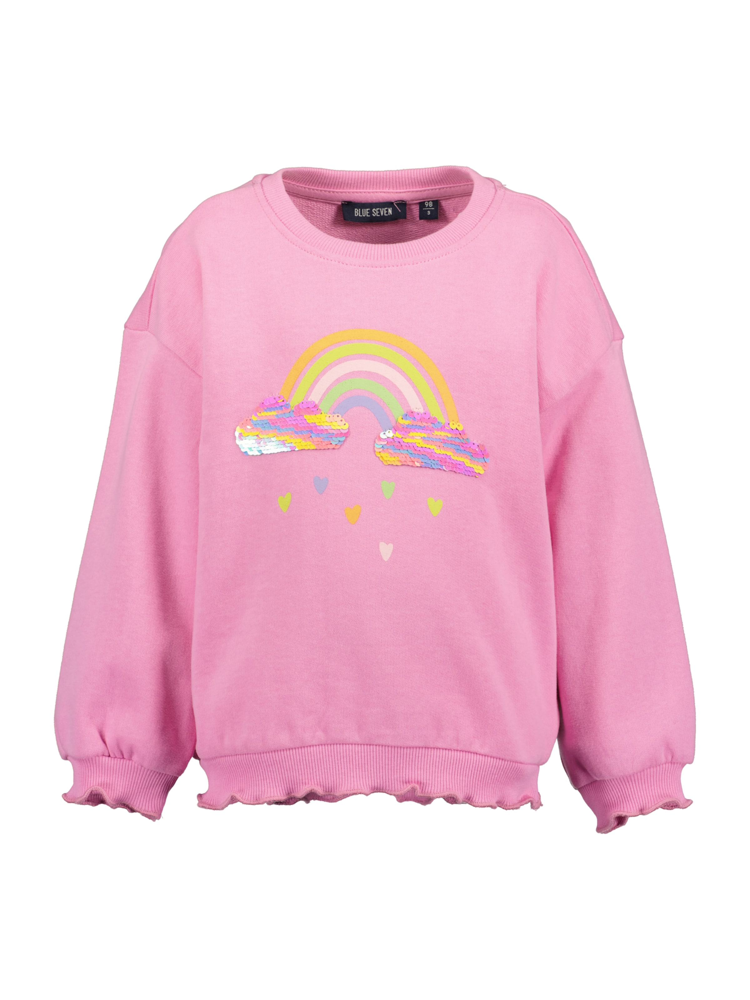 rožinė BLUE SEVEN Megztinis be užsegimo: priekis