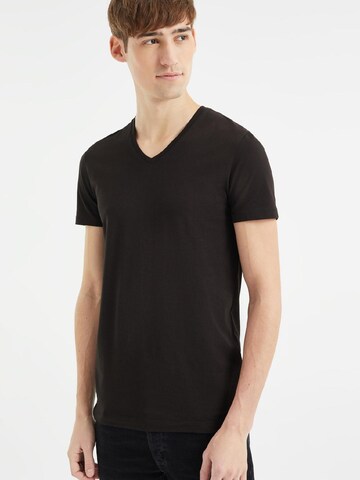 WE Fashion - Camisa em preto: frente