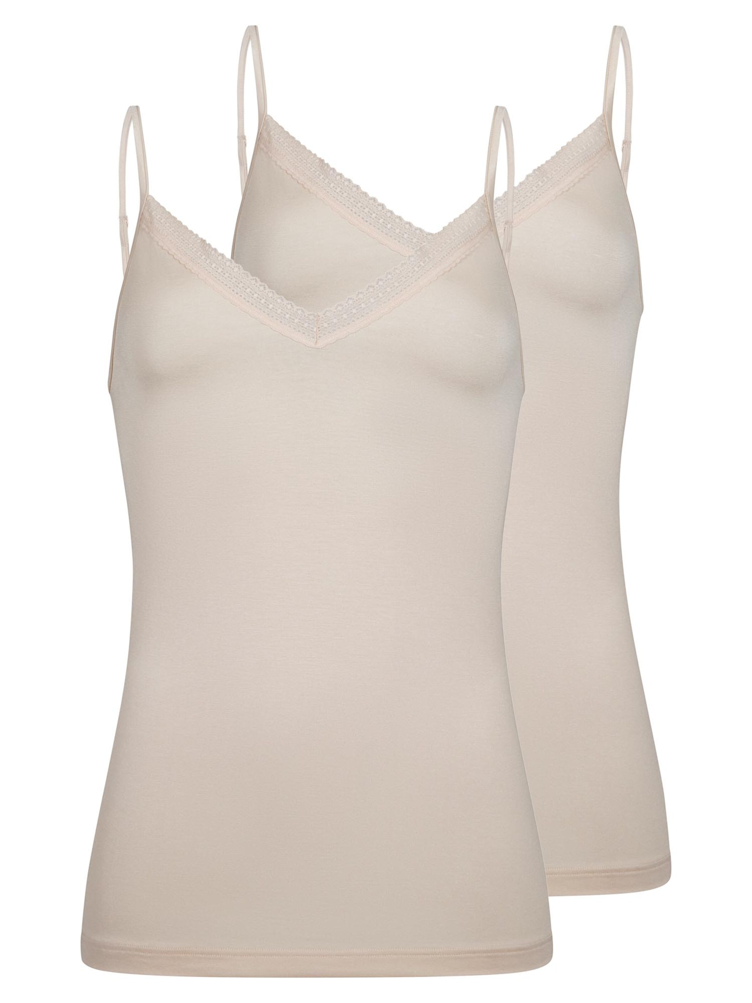 Mey Undershirt 'Modal Lace' in Beige: front