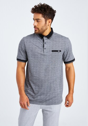 Leif Nelson T-Shirt Polo in Grau