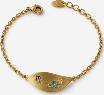 Bracelet '18k Gold Plated Scorpio | Schorpioen Zodiac' Sally Jane Jewelry en or : devant