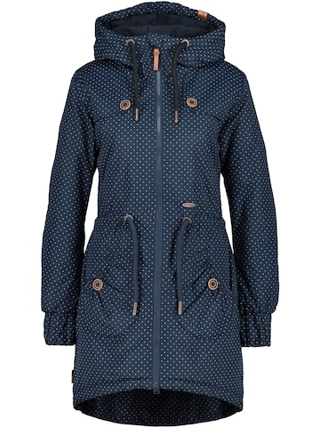 alife & kickin Winterparka 'CHARLOTTE AK' in Blauw: voorkant