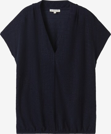 TOM TAILOR Blouse in Blauw: voorkant