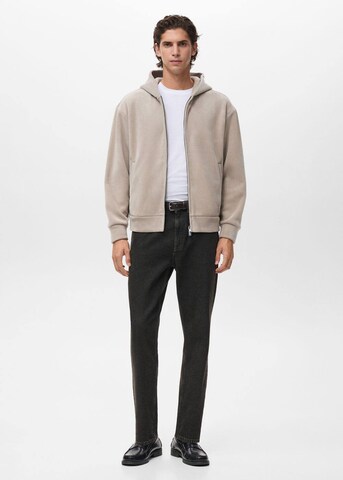 MANGO MAN Sweatjacke 'Courdorz' in Beige