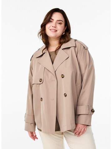 Manteau mi-saison 'MMadrid' Zizzi en gris : devant