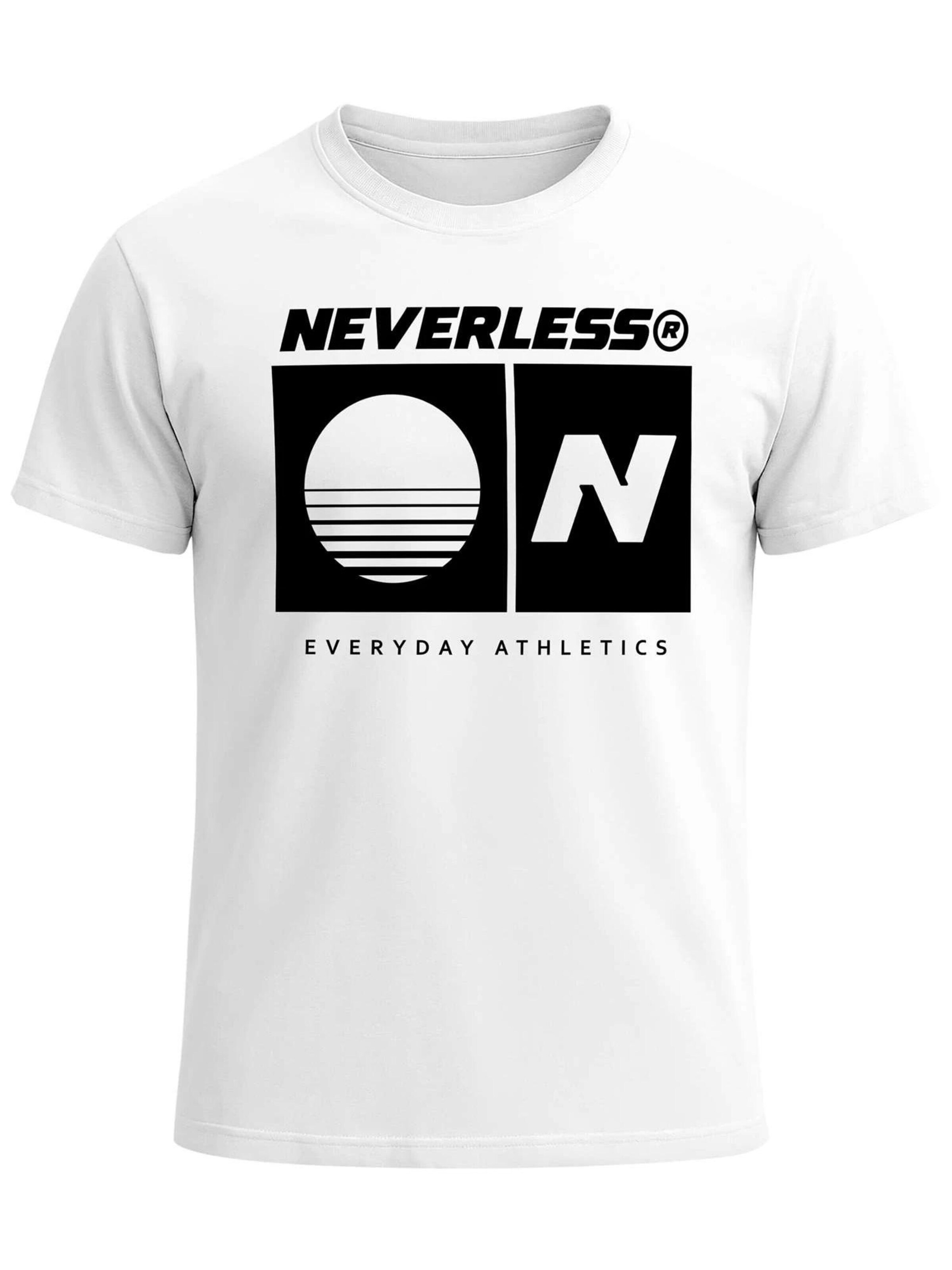 Neverless Shirt 'Sunset Sport Logo'‌‌‌‌‌‌‌‌‌ in Weiß