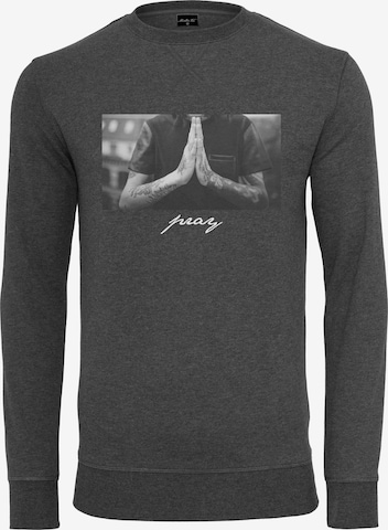 MT Men Sweatshirt 'Pray' in Grey: front
