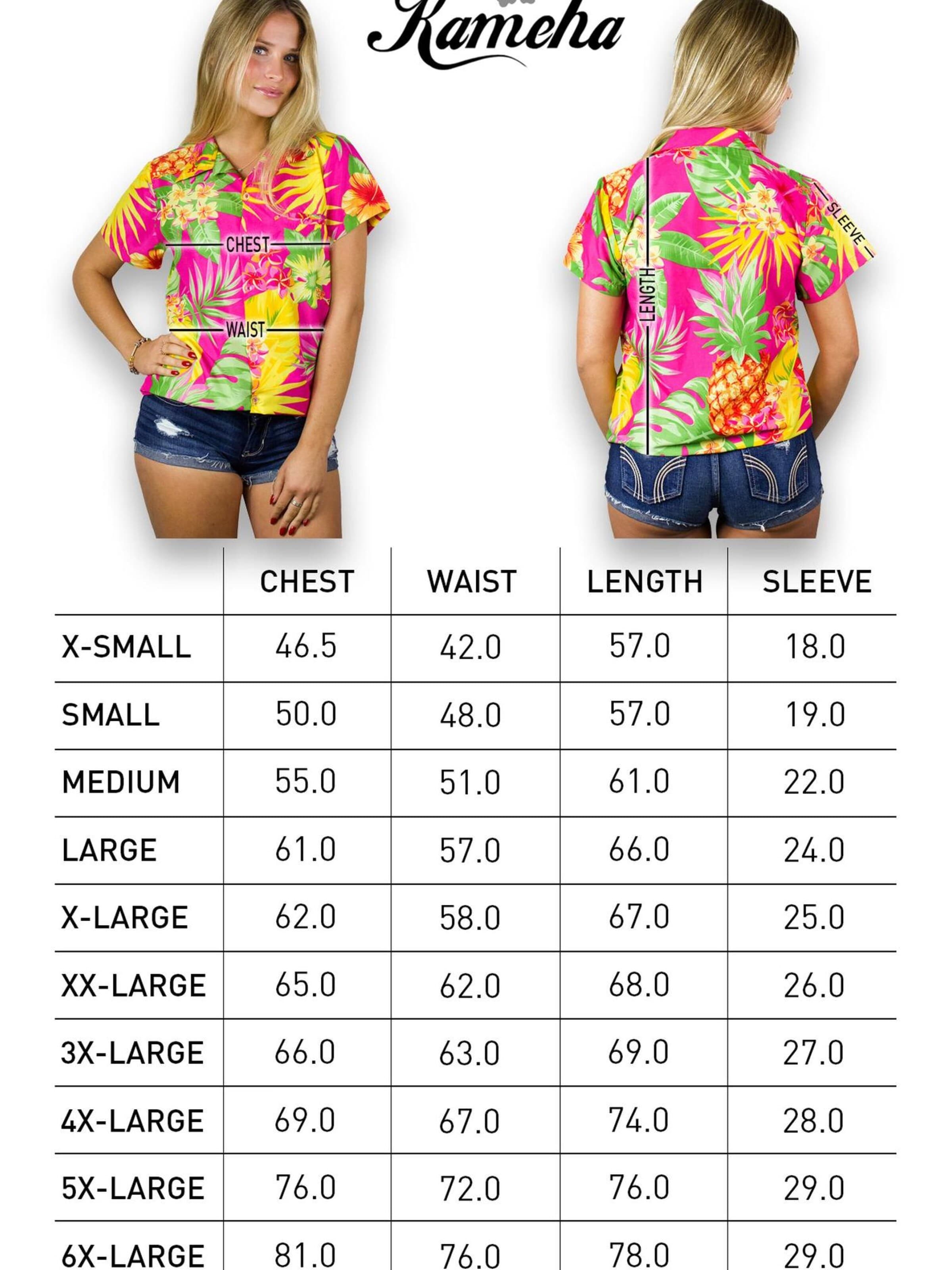 Camicia da donna 'Pineapple' di King Kameha in rosa
