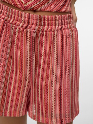 VERO MODA Regular Trousers 'VMDemi' in Red