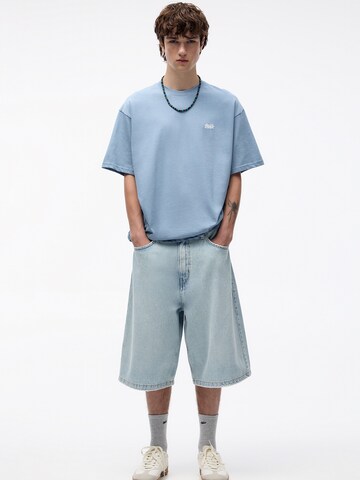 Pull&Bear Tričko - Modrá