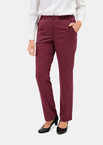 Goldner Regular Pantalon 'CARLA' in Rood: voorkant