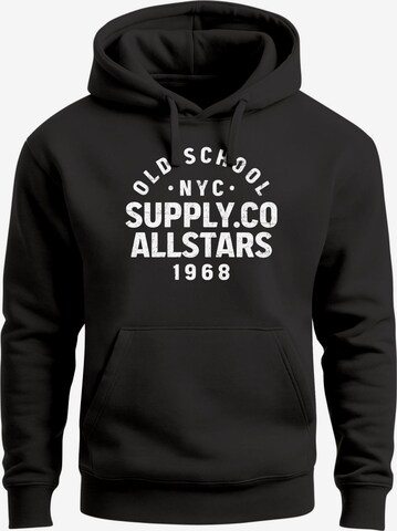 Neverless Sweatshirt 'Oldschool 3' in Schwarz: Vorderseite
