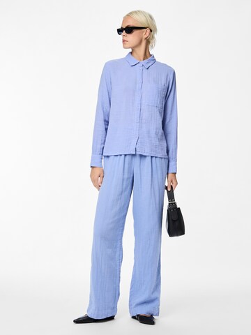 PIECES Bluse 'KAPPEL' in Blau