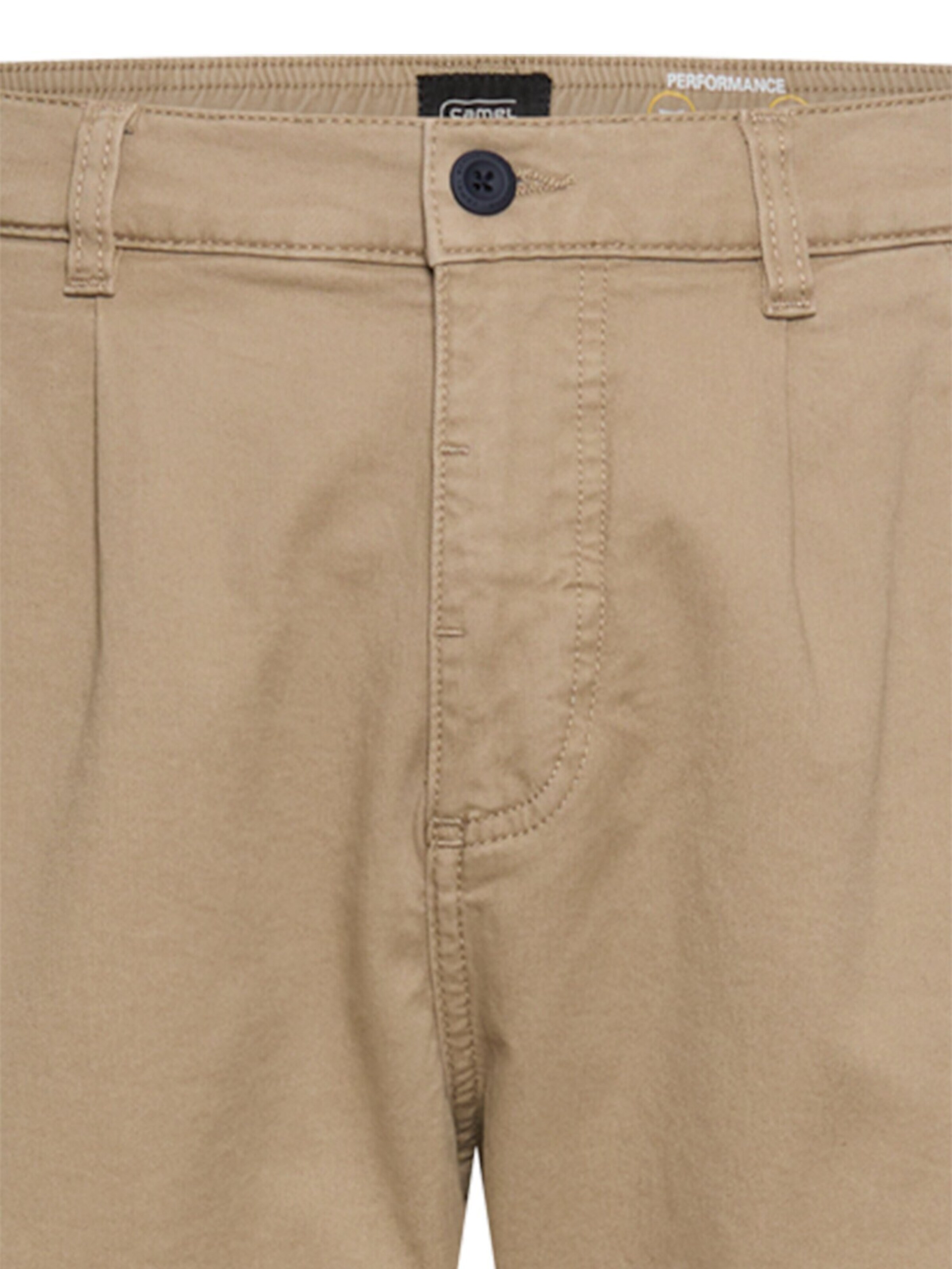 CAMEL ACTIVE - Loosefit Pantalón plisado en beige