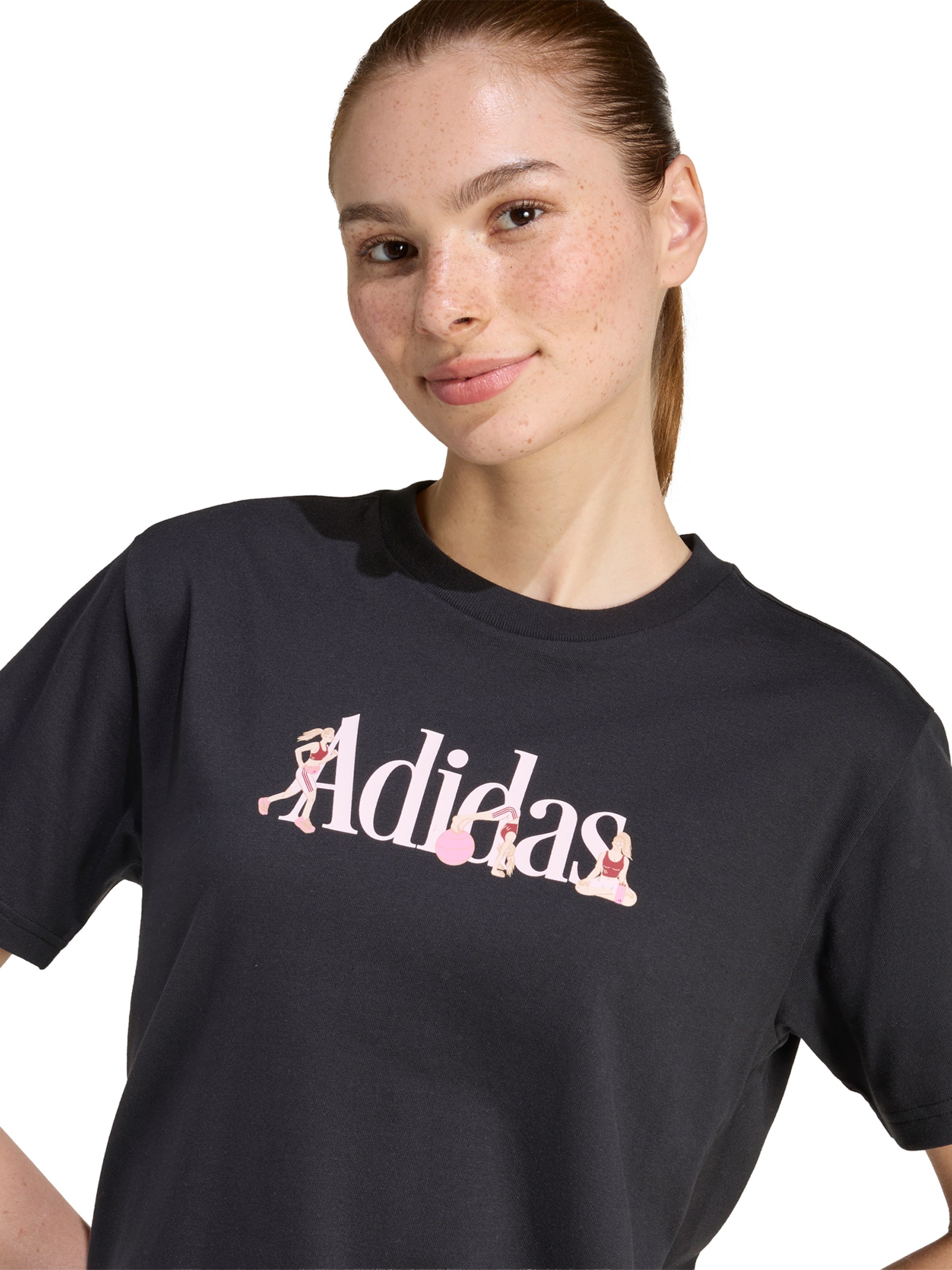 ADIDAS SPORTSWEAR Λειτουργικό μπλουζάκι 'SOFT SPORT' σε μαύρο