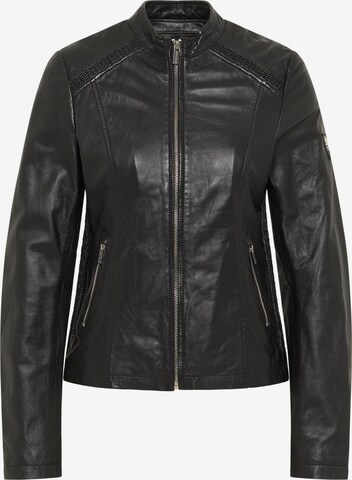 Carlo Colucci Between-Season Jacket 'Antonia' in Black: front