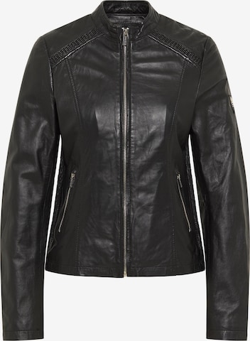 Carlo Colucci Between-Season Jacket 'Antonia' in Black: front