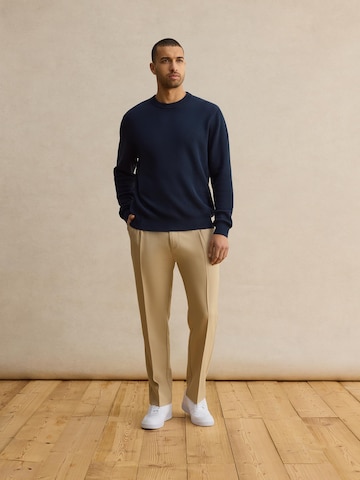 DAN FOX APPAREL Regularen Hlače na rob 'Gabriel' | bež barva