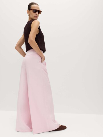 Wide leg Pantaloni di Marks & Spencer in rosa