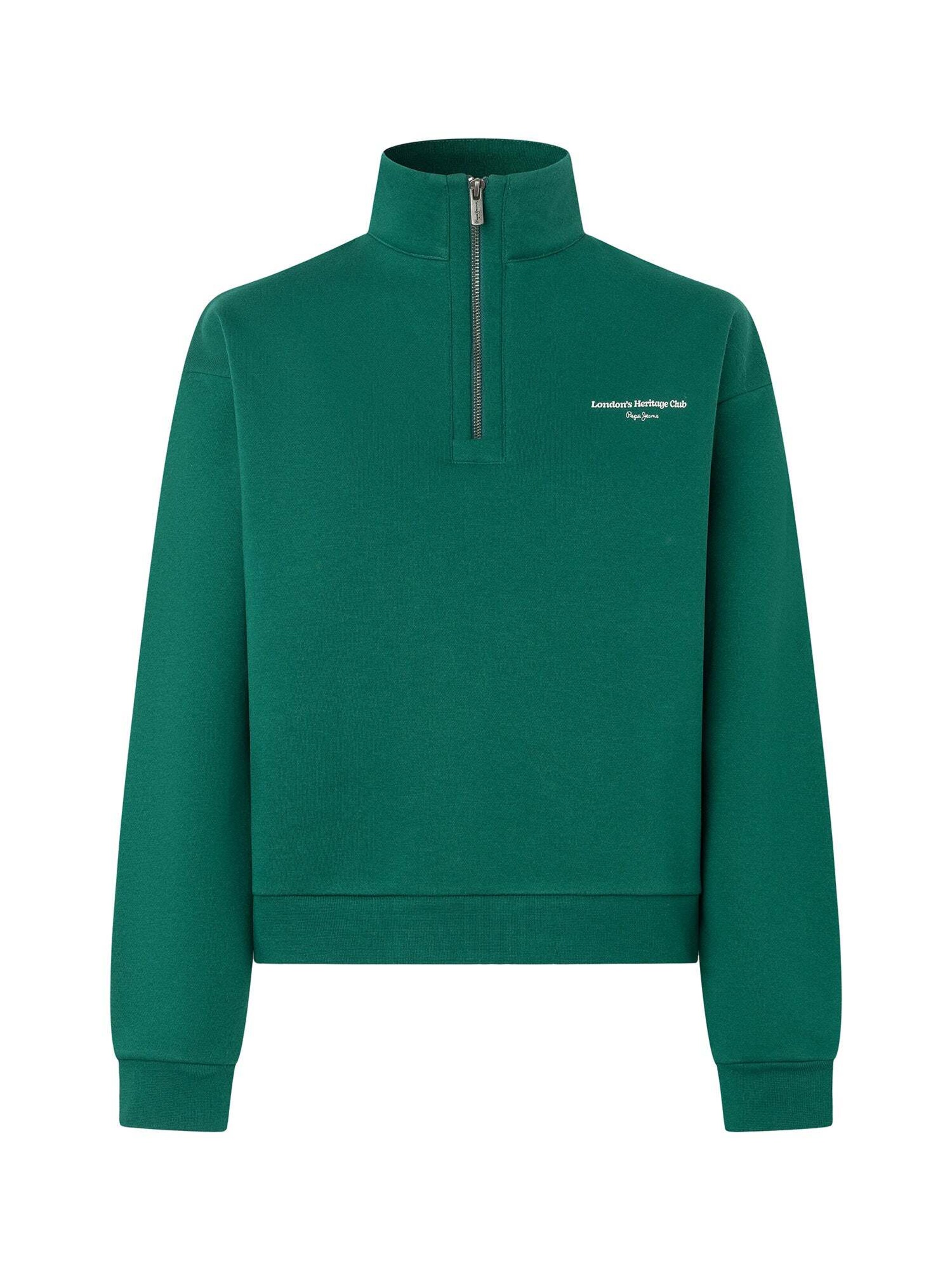 Pepe Jeans - Sudadera 'Bertha' en verde: frente