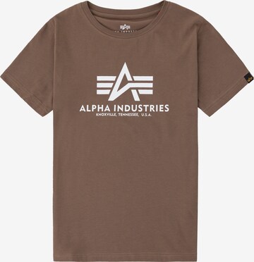 ALPHA INDUSTRIES Shirt in Braun: Vorderseite