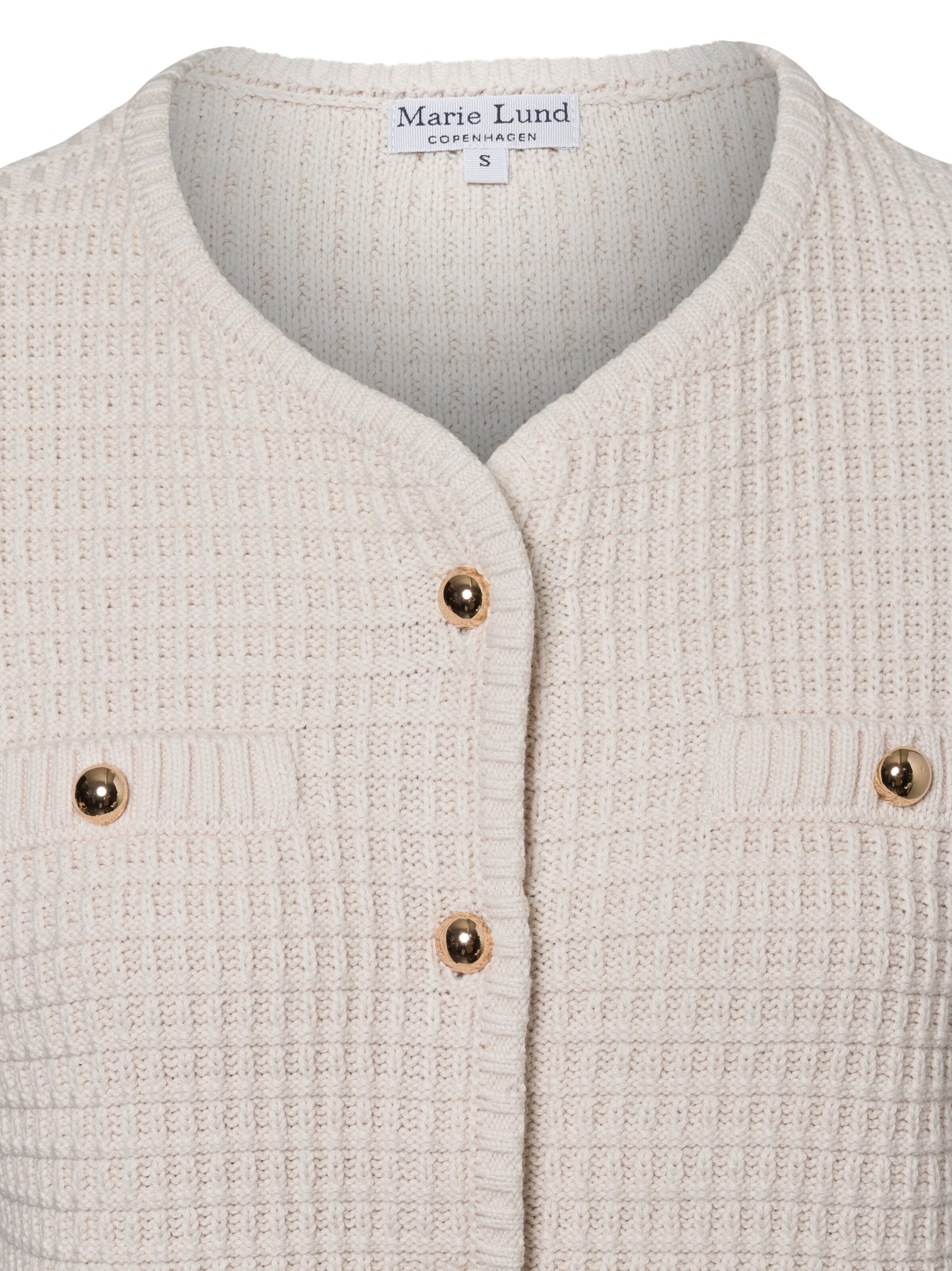 Marie Lund Knit cardigan in Beige