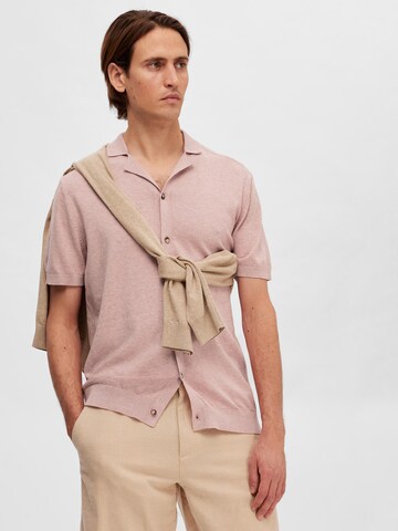 Regular fit Camicia di SELECTED HOMME in rosa