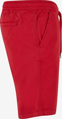 Urban Classics Regular Pants in Red