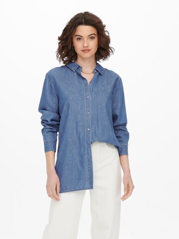 ONLY Blouse 'Nora' in Blauw: voorkant
